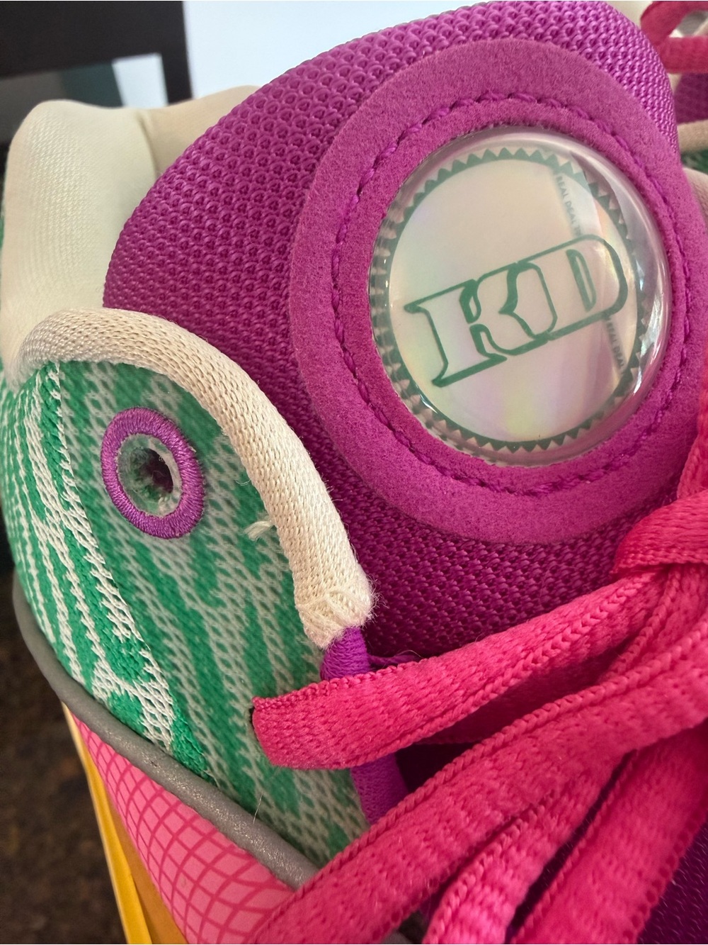 KD16ASW Kevin Durant Nike Stadium Green/Hyper Violet Sz Mens 11.5 - Picture 5 of 11